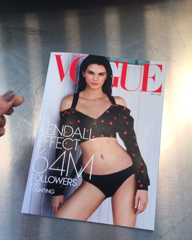 Y'all I could cry! my very own Vogue Magazine. THE WHOLE THING. JUST ME. WHAT!! ...