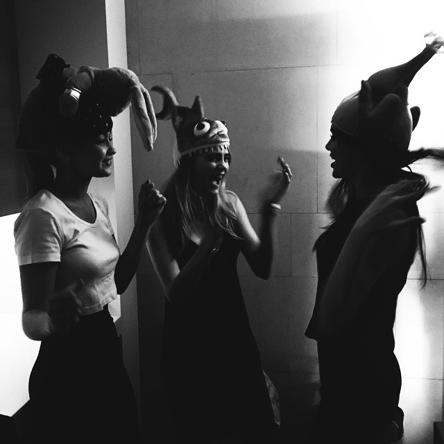 we had a hat party last night ...