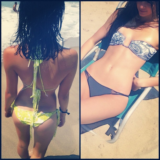 sporting the @mikohswimwear with @maddyjohnsonn...