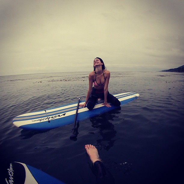 gloomy day of paddling with mah girl @spencerjohnson...