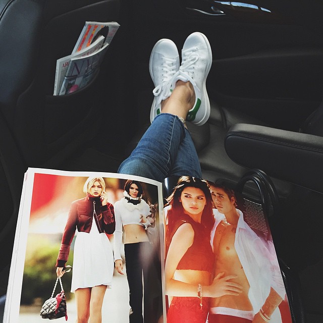driving through NYC like... @voguemagazine...