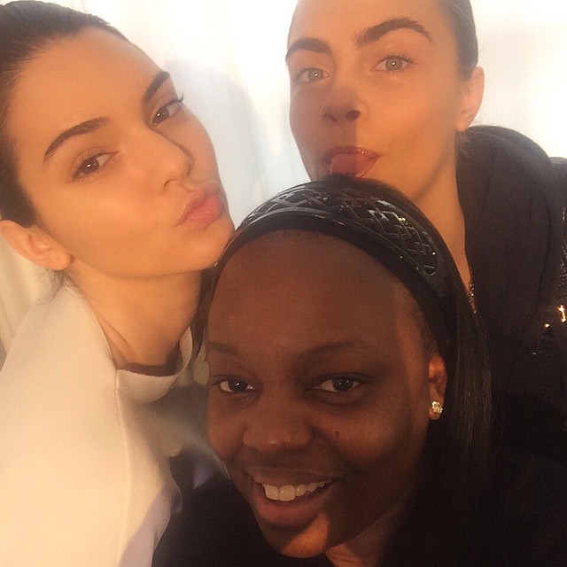 face off with @patmcgrathreal & @caradelevingne...