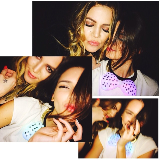 so much fun with my  last night @khloekardashian...