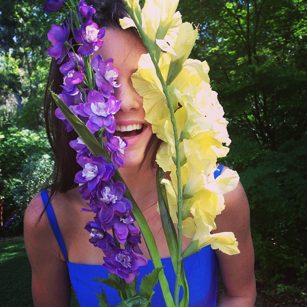 such a beautiful day. #family and #flowers ...