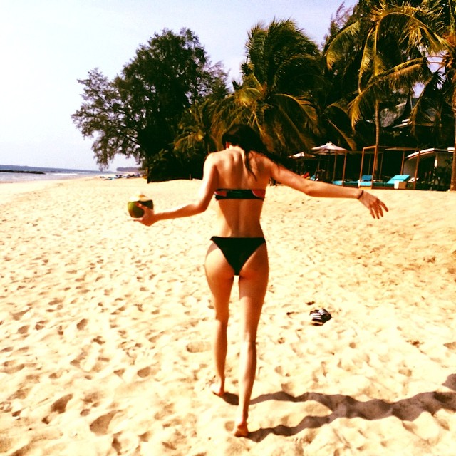 just me and my coconut ...