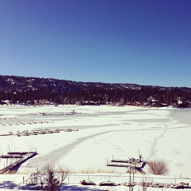 frozen lake, beautiful morning! ...