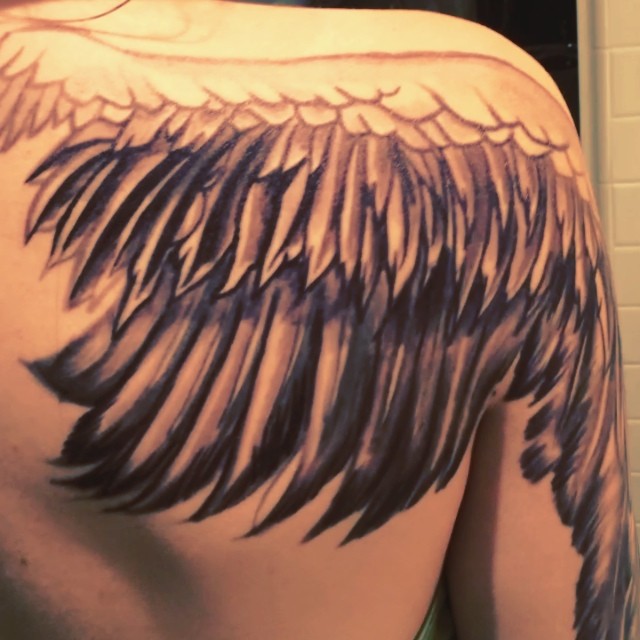fly little bird #TheOne @badwoodx #SharpieTattie...