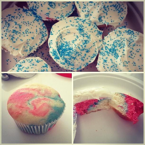 4th of July cupcakes ...