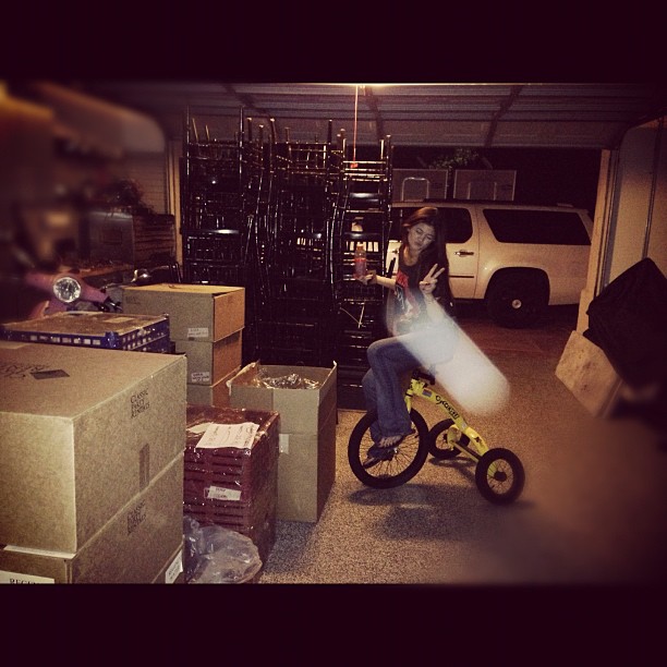 setting up for the party with our new ghost friend ...
