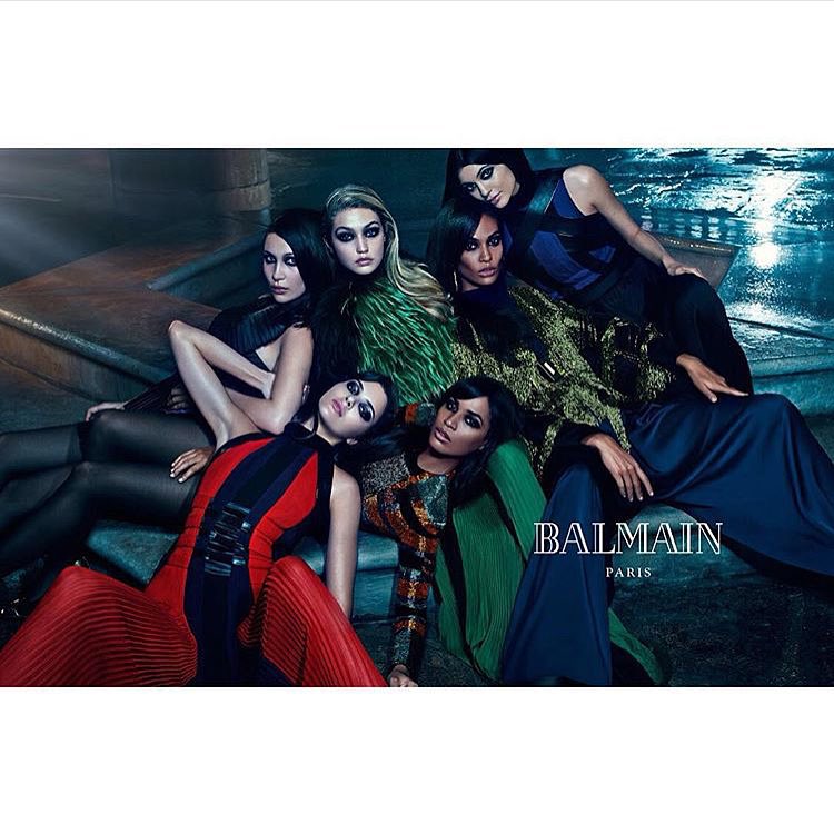 sister squad! @balmainparis F/W 2015 shot by #MarioSorrenti...