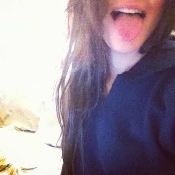 Still brunette! Don't worry kids! ...
