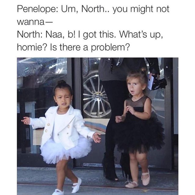 I'm North today....