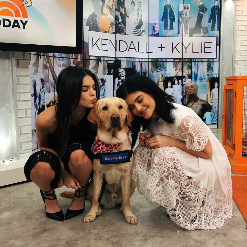 Today show this morning with Wrangler  Kendall + Kylie...