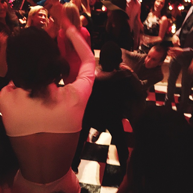 just killin it on the dance floor with the kids...