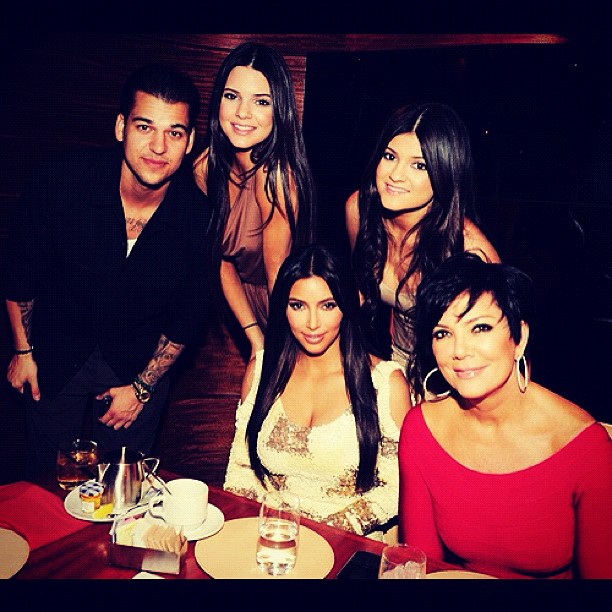 @robkardashian 's birthday dinner. @kylieejennerr @kimkardashian...