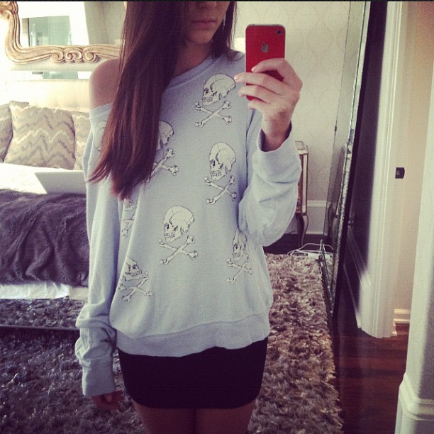 new wildfox  #oversized #skulls...