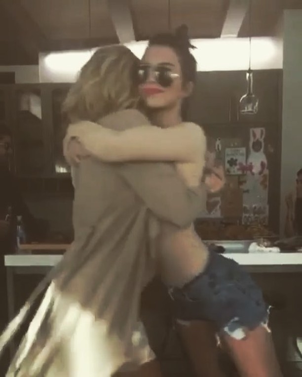 sister hugs...