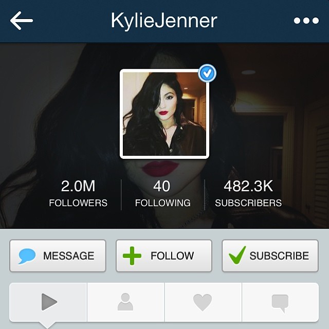 Follow me on keek!!! @kyliejenner...