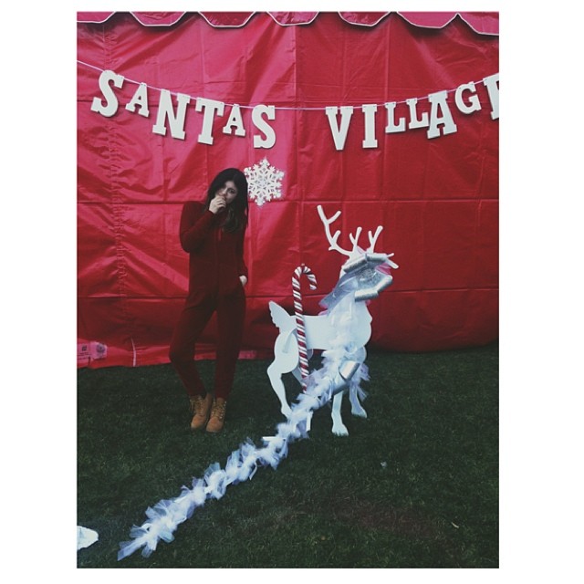 Hangin in Santas village in my sexy Christmas outfit ...