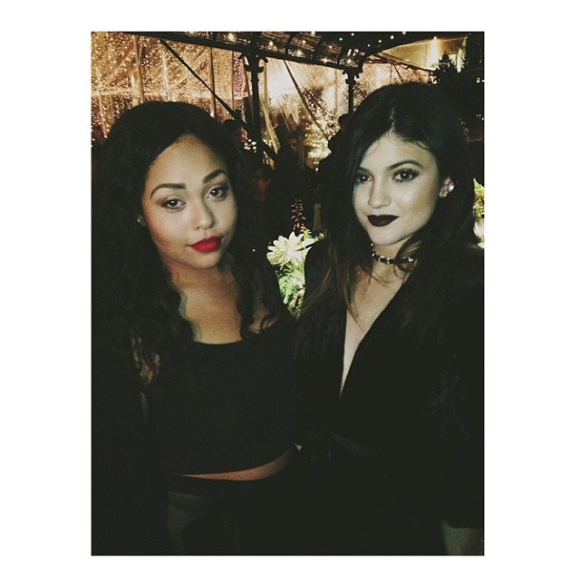 Jordie going gothic w me on this beautiful night @jordynwoods...