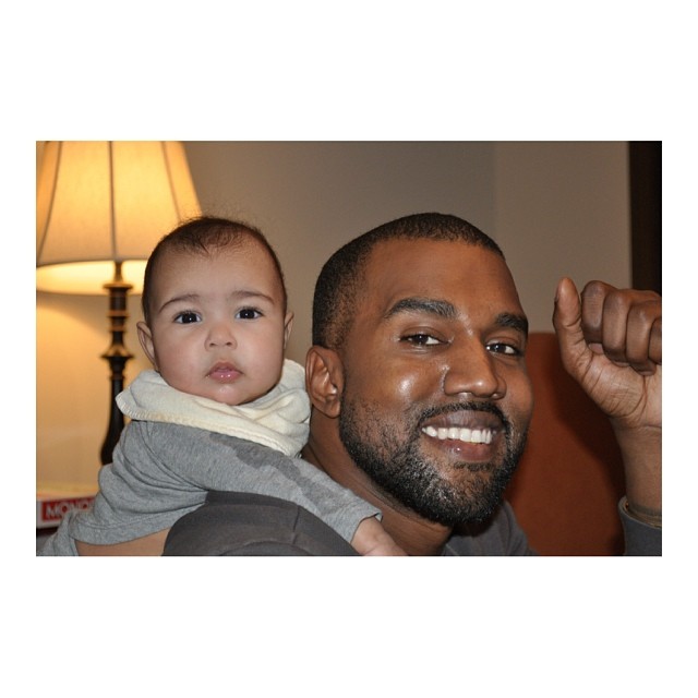 Proud of what an awesome daddy Yeezy is. #DaddysGirl #Family...
