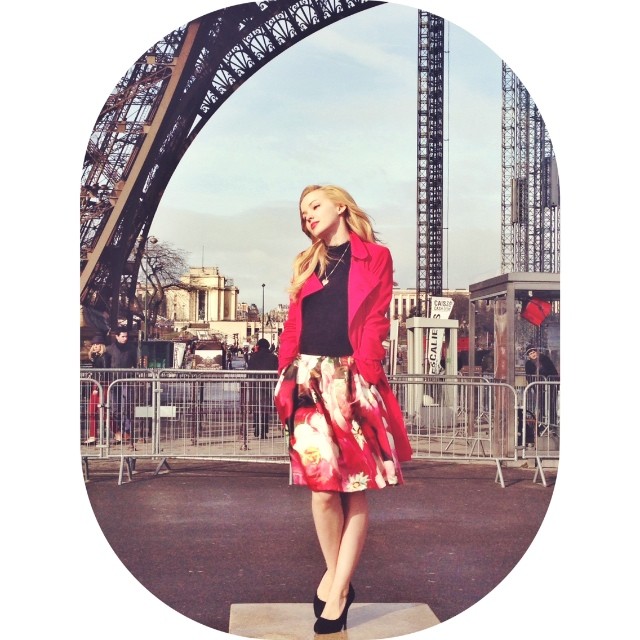 You can't really tell, but I'm under the Eiffel Tower in this photograph. You mi...