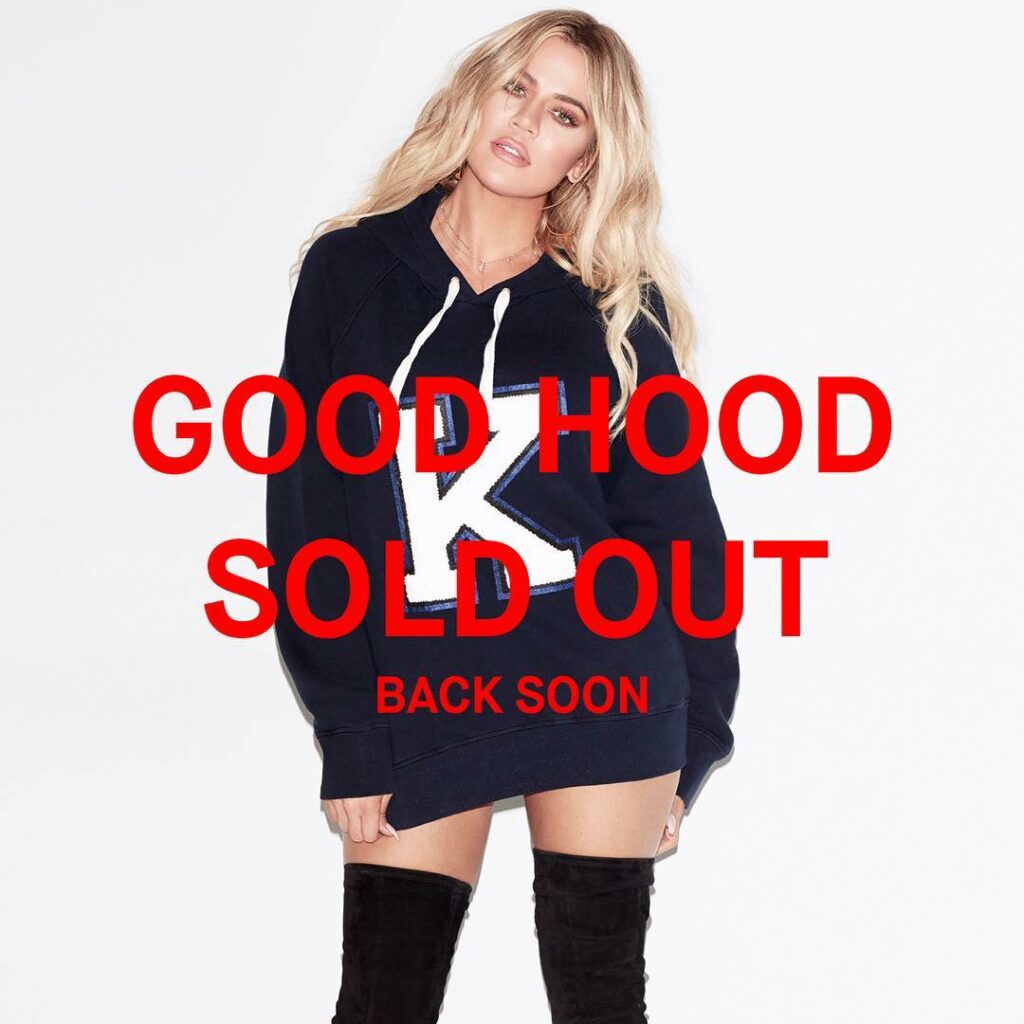 You guys!!!!! My @goodamerican Letter Hoodie has COMPLETELY sold out!! I'm serio...