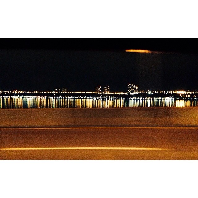 "Do you remember all the citylights on the water?"...
