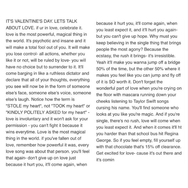 IT'S VALENTINE'S DAY SO I WROTE A THING...