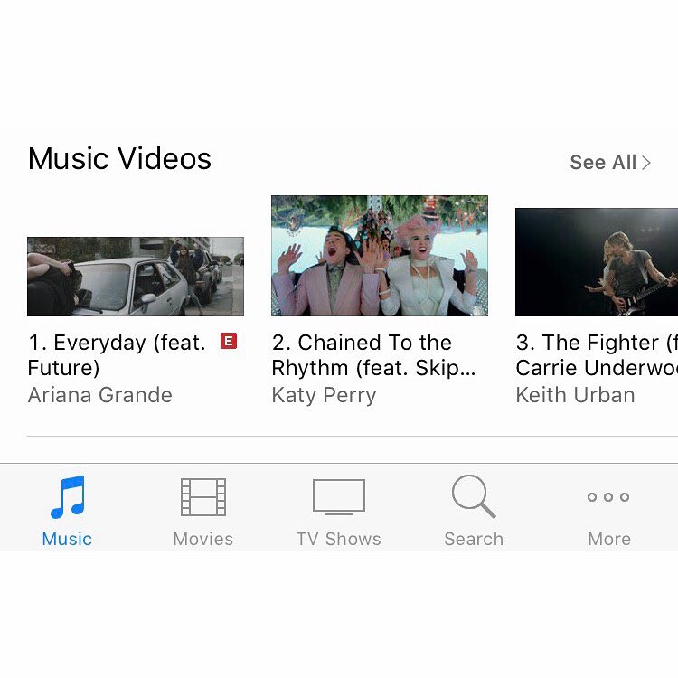 #Everyday the #1 video on itunes / apple music ♡  ‪this is my favorite music vid...