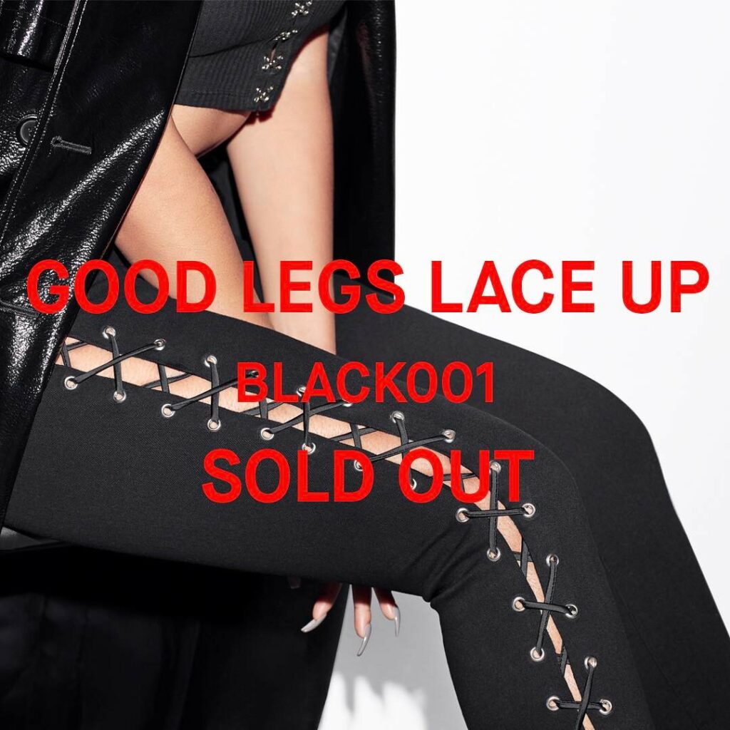 I am blown away!! Our @goodamerican Good Legs Lace Up Black001 has completely SO...