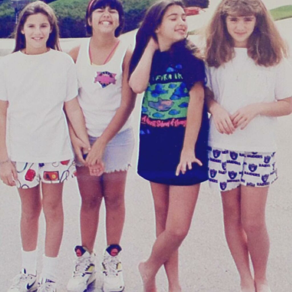 Throwback to when Kourtney & I were 9&10. Not sure what's cooler Allison's LA Ra...