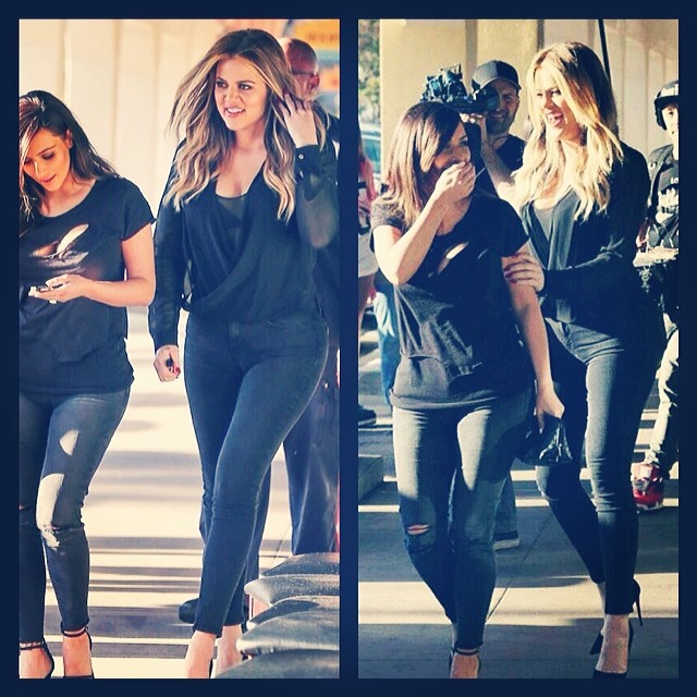 KoKo  KiKi forever and ever!Love my @kardashiankollection blouse. Thank you @geo...