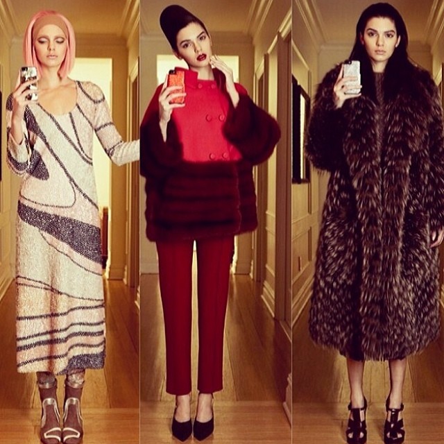 I have no words for this!! @kendalljenner for @voguemagazine #nyfw...