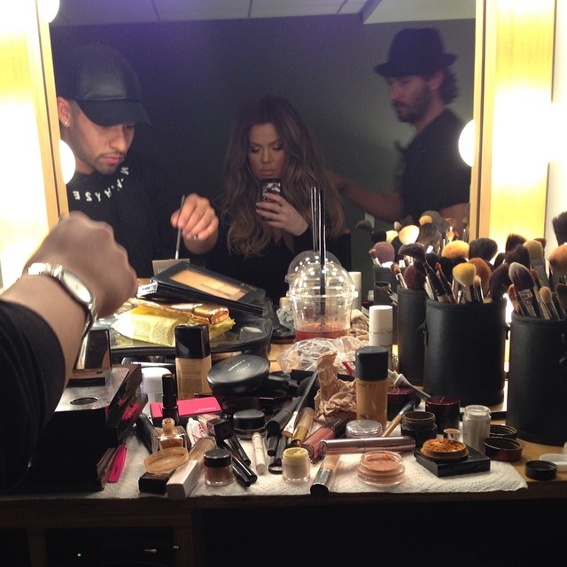 Glam madness with @beautybyrokael @davynewkirk...