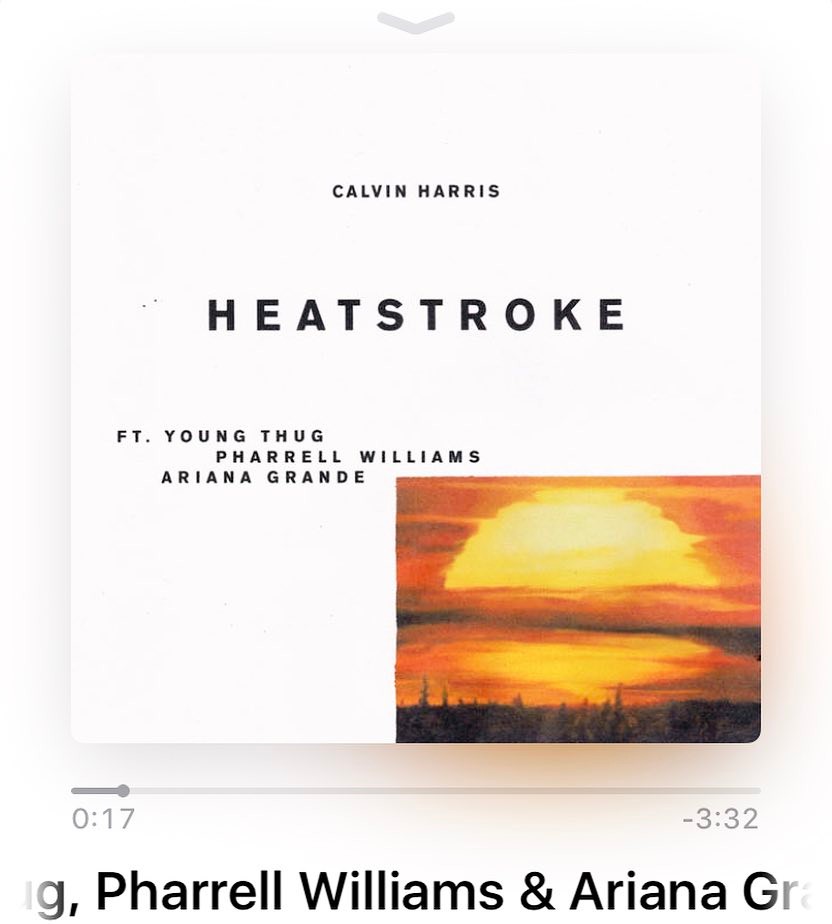 Heatstroke out now ♡ @calvinharris @pharrell @youngthug...