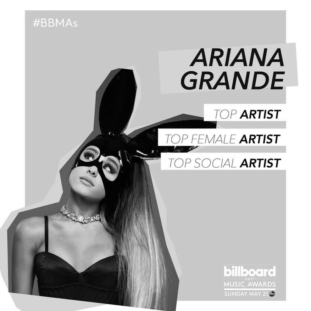 thank you so much @billboard for the nominations #BBMAs ♡...
