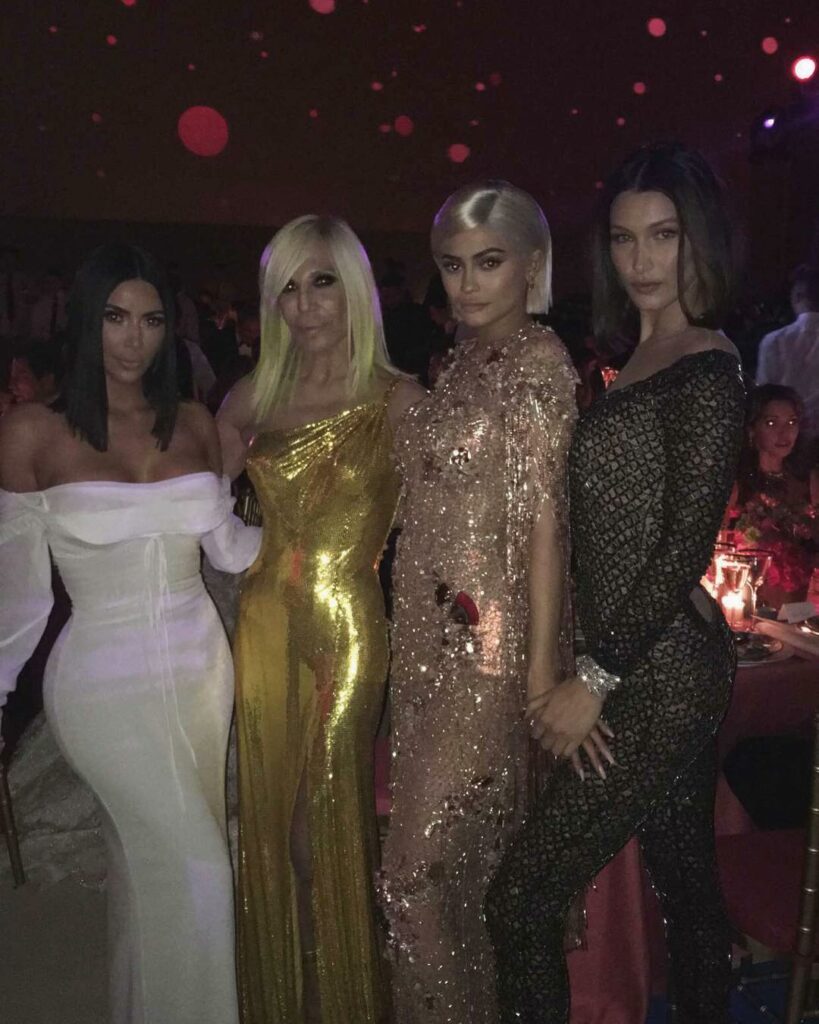 Girl power last night! Happy Birthday to the queen @donatella_versace...