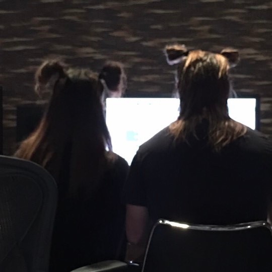 #1YearOfDangerousWoman finishing touches on DW with Martin and our matching spac...