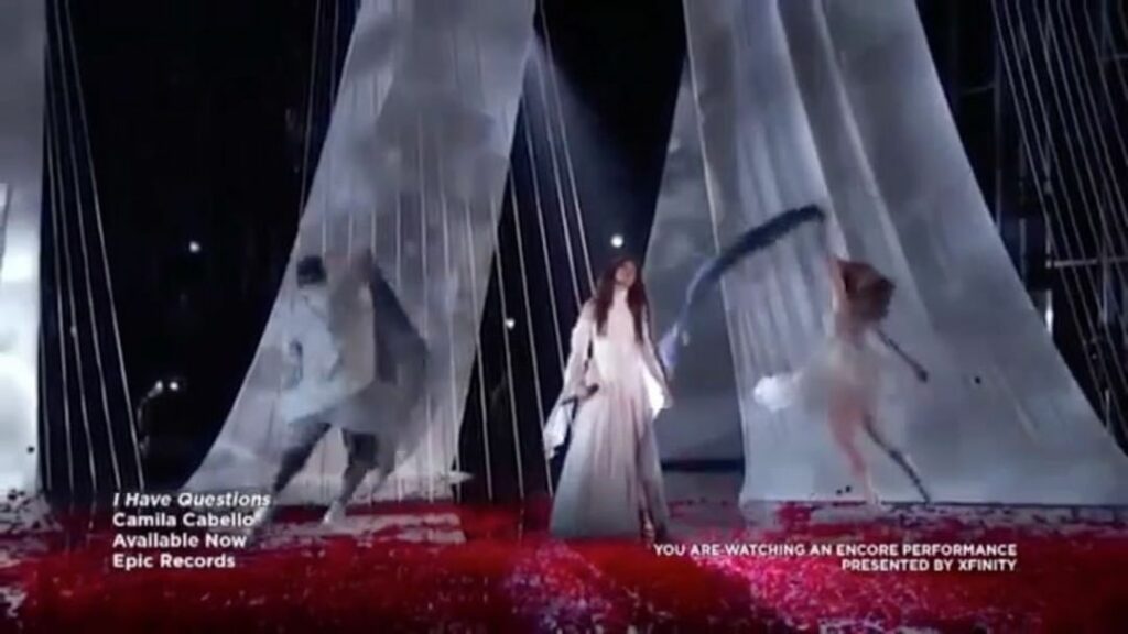this performance of "i have questions" was the first time I've ever done anythin...