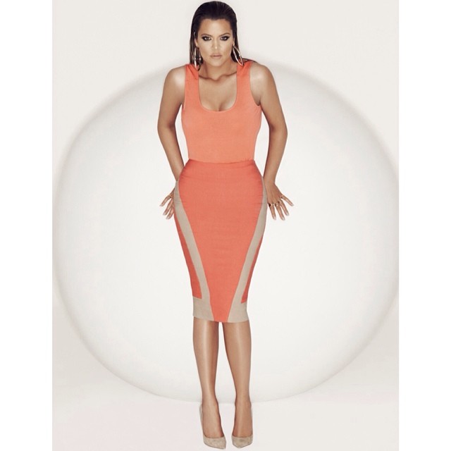 In love with our new @kardashiankollection!!!! Get my skirt here bit.ly/kkskirt ...