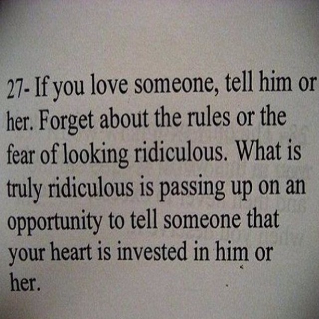 Don't let your fear control you. I love you!...