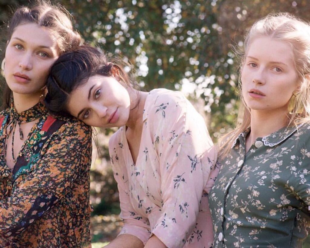 @voguemagazine with @bellahadid & @lottiemossxo. Shot by @gvsgvs styled by @sara...
