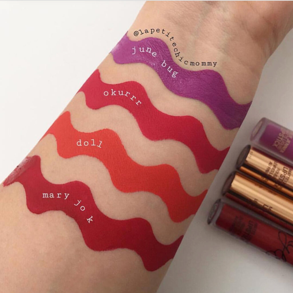 Shoutout to these ladies for the beautiful swatches of some of my makeup  always...
