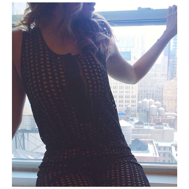 Almost ready for the @timoweiland show! I love this jumpsuit more than warmth. #...