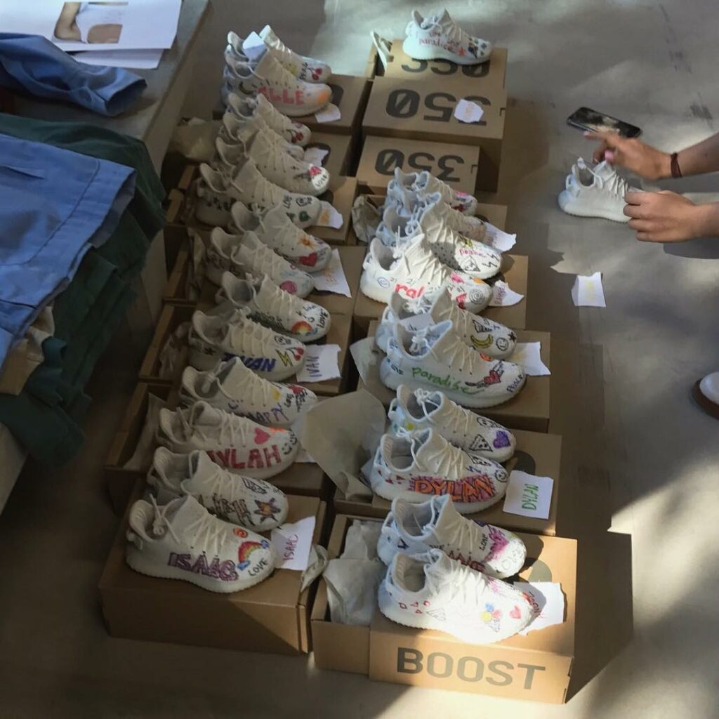 Personalized kids Yeezys getting ready to ship out! More stuff on TheKidsSupply....