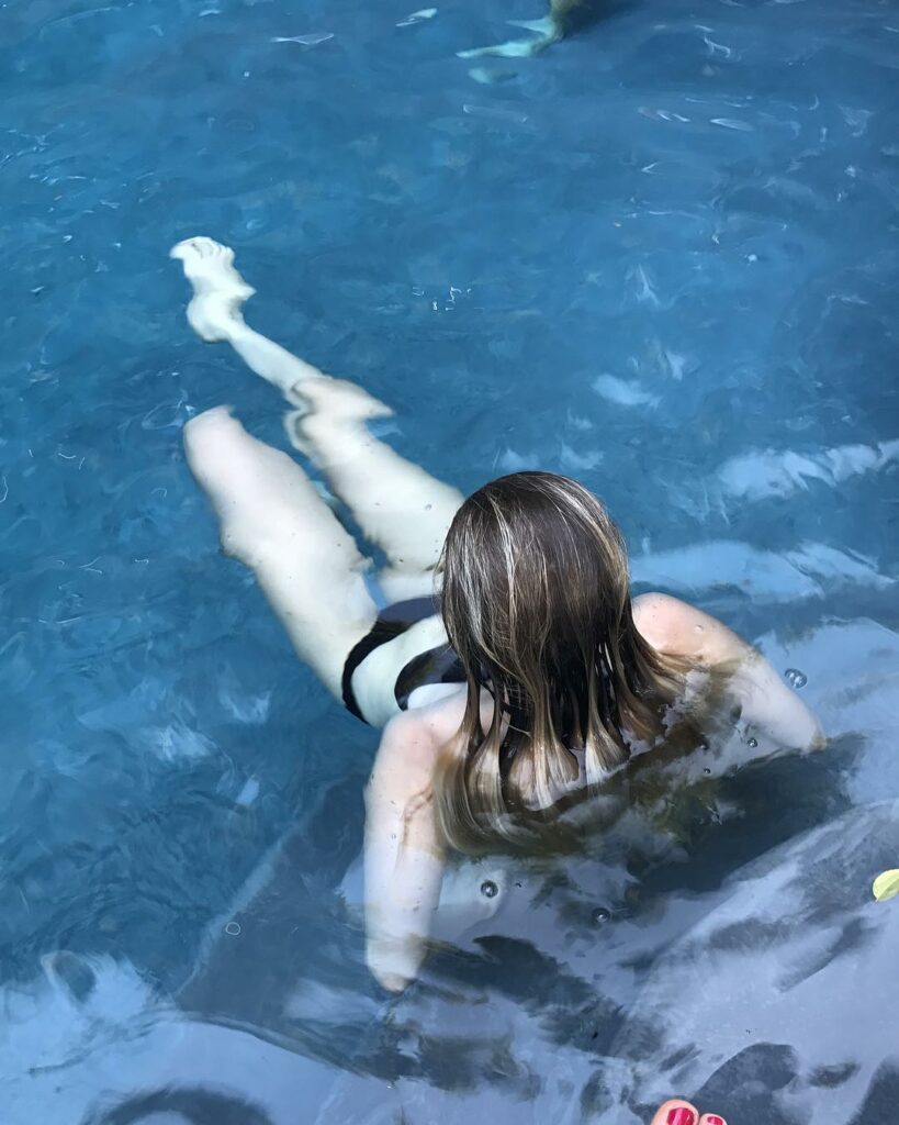 Doing pool stuff with my friends...