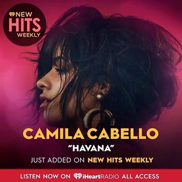 THANK U @iheartradio for adding #havana to “new hits weekly”!!! smarturl.it/CCNe...