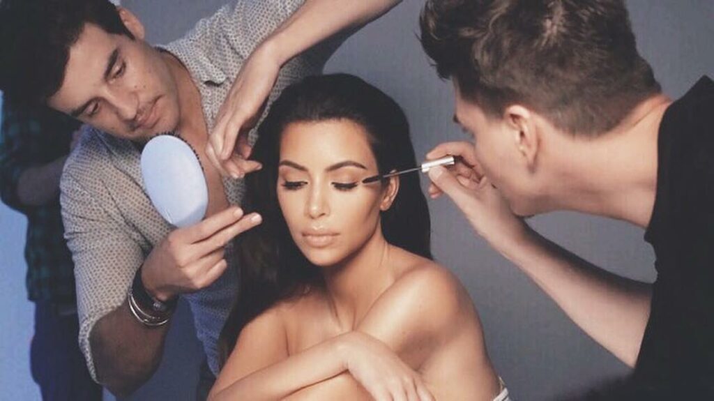 Thank you guys for the amazing KKW BEAUTY launch of our powder Contours & Highli...