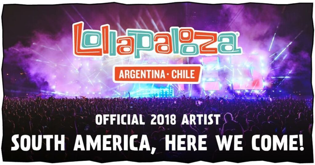 LOLLA LA LA LA see u in south america in march 2018!!!!!  @lollapaloozaAR @lolla...